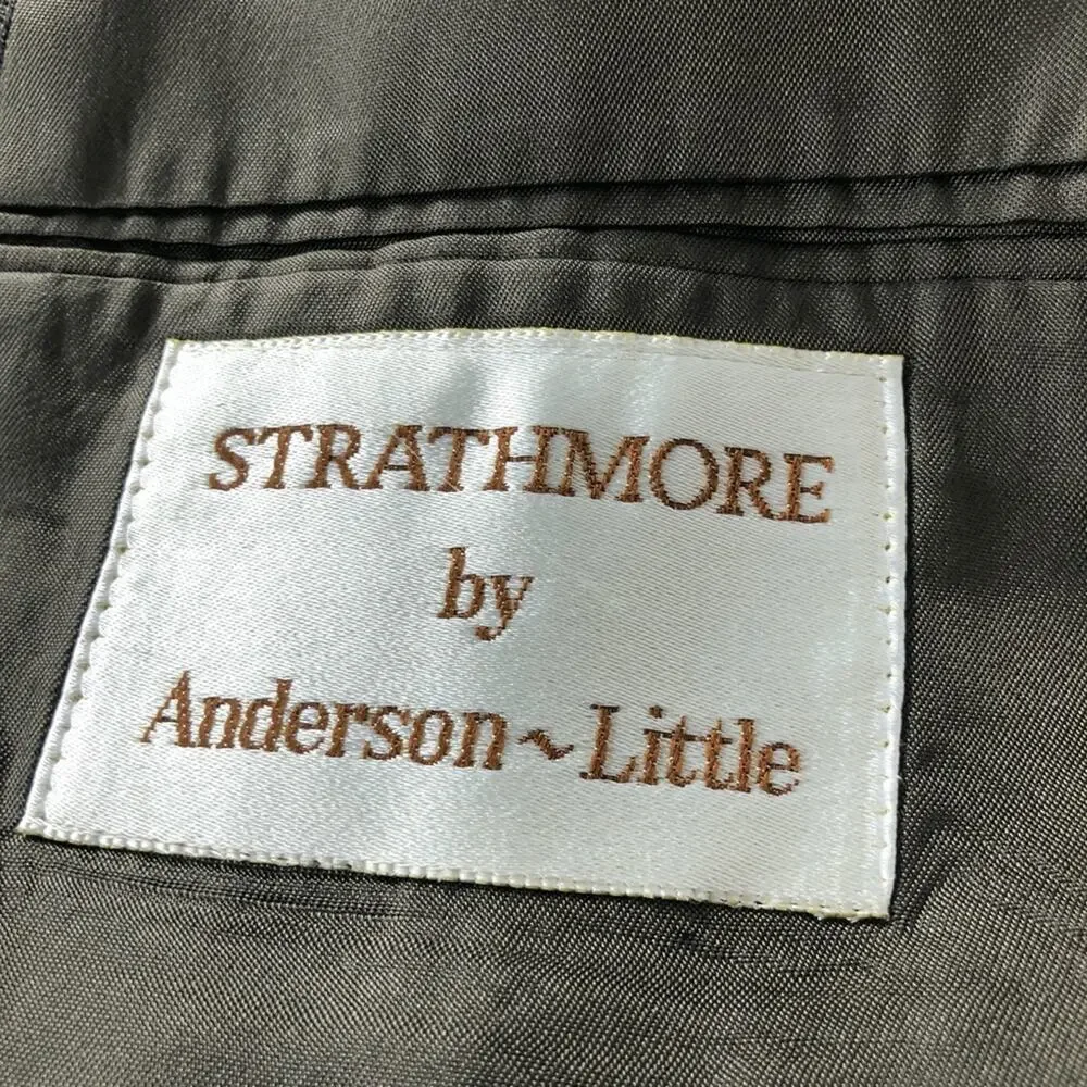Vintage Strathmore‎ by Anderson Little Wool Checker Blazer 44R